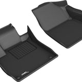 All-Weather Custom-Fit Floor Mats for Honda Accord 2018-2022 with Non-Slip Backing - Black - 1st Row