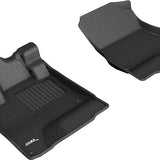 All-Weather Custom-Fit Floor Mats for Honda Clarity Plug-In Hybrid 2018-2021 with Non-Slip Backing - Black - 1st Row