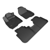 All-Weather Custom-Fit Floor Mats for Honda Cr-V 2023-2025 with Non-Slip Backing - Black - 1st Row 2nd Row