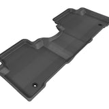 All-Weather Custom-Fit Floor Mats for Hyundai Santa Fe Sport 2013-2018 with Non-Slip Backing - Black - 2nd Row