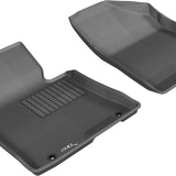 All-Weather Custom-Fit Floor Mats for Hyundai Elantra Gt 2013-2017 with Non-Slip Backing - Black - 1st Row
