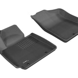 All-Weather Custom-Fit Floor Mats for Hyundai Veloster 2012-2017 with Non-Slip Backing - Black - 1st Row