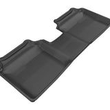 All-Weather Custom-Fit Floor Mats for Hyundai Elantra Sedan/Coupe 2011-2013 with Non-Slip Backing - Black - 2nd Row