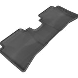 All-Weather Custom-Fit Floor Mats for Hyundai Accent 2012-2017 with Non-Slip Backing - Black - 2nd Row
