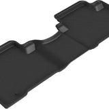 All-Weather Custom-Fit Floor Mats for Hyundai Santa Fe/ Santa Fe Xl 2013-2019 with Non-Slip Backing - Black - 2nd Row