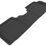 All-Weather Custom-Fit Floor Mats for Hyundai Tucson 2010-2015 with Non-Slip Backing - Black - 2nd Row
