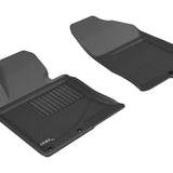 All-Weather Custom-Fit Floor Mats for Hyundai Sonata/ 2015 Sonata Hybrid 2011-2015 with Non-Slip Backing - Black - 1st Row