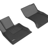 All-Weather Custom-Fit Floor Mats for Hyundai / Genesis Genesis Sedan Awd / G80 Awd 2015-2020 with Non-Slip Backing - Black - 1st Row