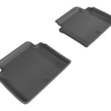 All-Weather Custom-Fit Floor Mats for Hyundai / Genesis Genesis Sedan / G80 2015-2020 with Non-Slip Backing - Black - 2nd Row