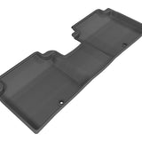 All-Weather Custom-Fit Floor Mats for Hyundai Elantra Sedan/Coupe 2014-2016 with Non-Slip Backing - Black - 2nd Row