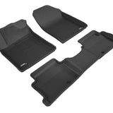 All-Weather Custom-Fit Floor Mats for Hyundai Elantra Gt 2018-2020 with Non-Slip Backing - Black - 1st Row 2nd Row