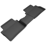 All-Weather Custom-Fit Floor Mats for Hyundai Veloster 2019-2021 with Non-Slip Backing - Black - 2nd Row