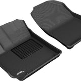 All-Weather Custom-Fit Floor Mats for Hyundai Kona 2018-2023 with Non-Slip Backing - Black - 1st Row