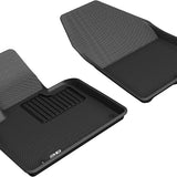 All-Weather Custom-Fit Floor Mats for Hyundai Santa Fe 2019-2020 with Non-Slip Backing - Black - 1st Row