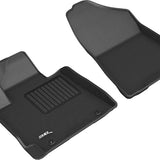 All-Weather Custom-Fit Floor Mats for Hyundai Tucson 2019-2021 with Non-Slip Backing - Black - 1st Row