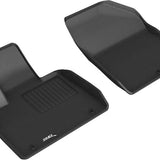 All-Weather Custom-Fit Floor Mats for Hyundai Palisade 2020-2025 with Non-Slip Backing - Black - 1st Row
