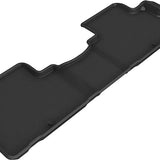 All-Weather Custom-Fit Floor Mats for Hyundai Palisade 2020-2025 with Non-Slip Backing - Black - 2nd Row