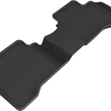 All-Weather Custom-Fit Floor Mats for Hyundai Elantra Hybrid 2021-2025 with Non-Slip Backing - Black - 2nd Row
