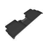 All-Weather Custom-Fit Floor Mats for Hyundai Santa Fe Hybrid/Phev 2021-2023 with Non-Slip Backing - Black - 2nd Row