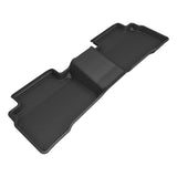 All-Weather Custom-Fit Floor Mats for Hyundai Tucson Hybrid 2022-2025 with Non-Slip Backing - Black - 2nd Row