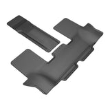 All-Weather Custom-Fit Floor Mats for Hyundai Santa Fe Gas 2024-2025 with Non-Slip Backing - Black - 3rd Row