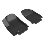 All-Weather Custom-Fit Floor Mats for Hyundai Kona Electric 2024-2025 with Non-Slip Backing - Black - 1st Row