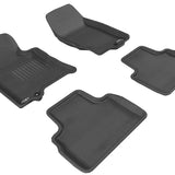 All-Weather Custom-Fit Floor Mats for Infiniti Qx70/Fx35/50/50S 2009-2017 with Non-Slip Backing - Black - 1st Row 2nd Row