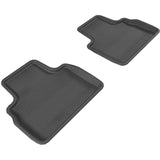 All-Weather Custom-Fit Floor Mats for Infiniti Qx70/Fx35/50/50S 2009-2017 with Non-Slip Backing - Black - 2nd Row