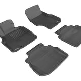 All-Weather Custom-Fit Floor Mats for Infiniti M35 2006-2010 with Non-Slip Backing - Black - 1st Row 2nd Row
