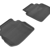 All-Weather Custom-Fit Floor Mats for Infiniti M35 2006-2010 with Non-Slip Backing - Black - 2nd Row
