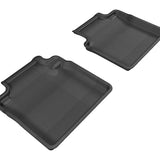 All-Weather Custom-Fit Floor Mats for Infiniti Q70/M37 2011-2019 with Non-Slip Backing - Black - 2nd Row