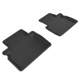 All-Weather Custom-Fit Floor Mats for Infiniti Qx50 2016-2017 with Non-Slip Backing - Black - 2nd Row