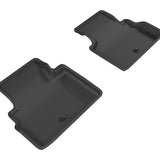 All-Weather Custom-Fit Floor Mats for Infiniti Q60 2017-2022 with Non-Slip Backing - Black - 2nd Row