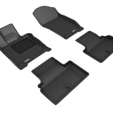 All-Weather Custom-Fit Floor Mats for Infiniti Q50 2018-2024 with Non-Slip Backing - Black - 1st Row 2nd Row