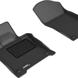 All-Weather Custom-Fit Floor Mats for Infiniti Q50 2018-2024 with Non-Slip Backing - Black - 1st Row