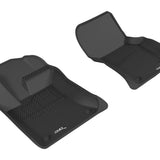 All-Weather Custom-Fit Floor Mats for Jaguar Xe Rwd/Xf Rwd 2017-2024 with Non-Slip Backing - Black - 1st Row