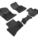 All-Weather Custom-Fit Floor Mats for Jaguar F-Pace 2017-2025 with Non-Slip Backing - Black - 1st Row 2nd Row