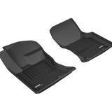 All-Weather Custom-Fit Floor Mats for Jaguar/ Land Rover F-Pace/ Range Rover Velar 2017-2025 with Non-Slip Backing - Black - 1st Row