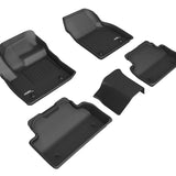 All-Weather Custom-Fit Floor Mats for Jaguar E-Pace 2018-2024 with Non-Slip Backing - Black - 1st Row 2nd Row