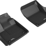 All-Weather Custom-Fit Floor Mats for Jaguar I-Pace 2019-2024 with Non-Slip Backing - Black - 1st Row