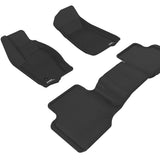 All-Weather Custom-Fit Floor Mats for Jeep Grand Cherokee 2005-2010 with Non-Slip Backing - Black - 1st Row 2nd Row