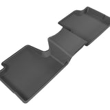 All-Weather Custom-Fit Floor Mats for Jeep Cherokee (Kl) 2014-2023 with Non-Slip Backing - Black - 2nd Row