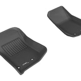 All-Weather Custom-Fit Floor Mats for Jeep Wrangler Jk 2014-2018 with Non-Slip Backing - Black - 1st Row