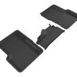 All-Weather Custom-Fit Floor Mats for Jeep Renegade 2015-2023 with Non-Slip Backing - Black - 2nd Row