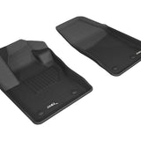 All-Weather Custom-Fit Floor Mats for Jeep Compass 2017-2025 with Non-Slip Backing - Black - 1st Row