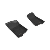 All-Weather Custom-Fit Floor Mats for Jeep Wrangler / Gladiator 2018-2025 with Non-Slip Backing - Black - 1st Row