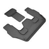 All-Weather Custom-Fit Floor Mats for Jeep Grand Cherokee L 2022-2025 with Non-Slip Backing - Black - 3rd Row