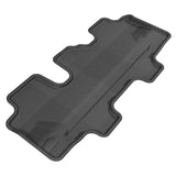 All-Weather Custom-Fit Floor Mats for Kia Sorento 7-Seats 2011-2013 with Non-Slip Backing - Black - 3rd Row