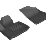 All-Weather Custom-Fit Floor Mats for Kia Sorento 2014-2015 with Non-Slip Backing - Black - 1st Row