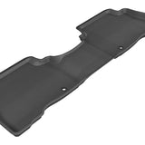 All-Weather Custom-Fit Floor Mats for Kia Sorento 7-Seats 2014-2015 with Non-Slip Backing - Black - 2nd Row
